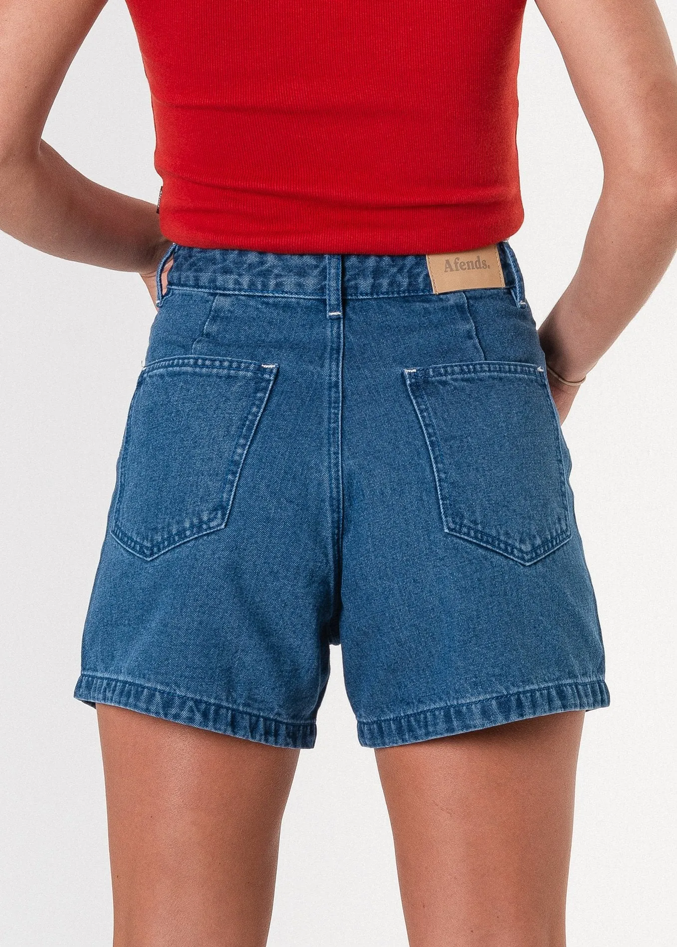 Afends Womens Seventy Threes - Denim Short
