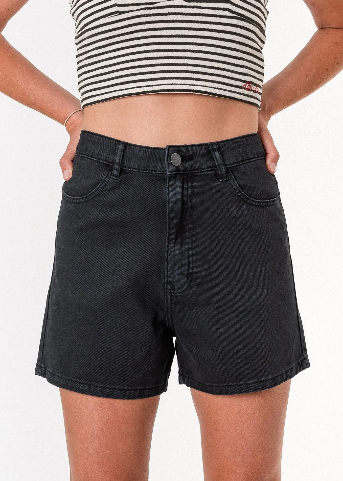 Afends Womens Seventy Threes - Denim Short