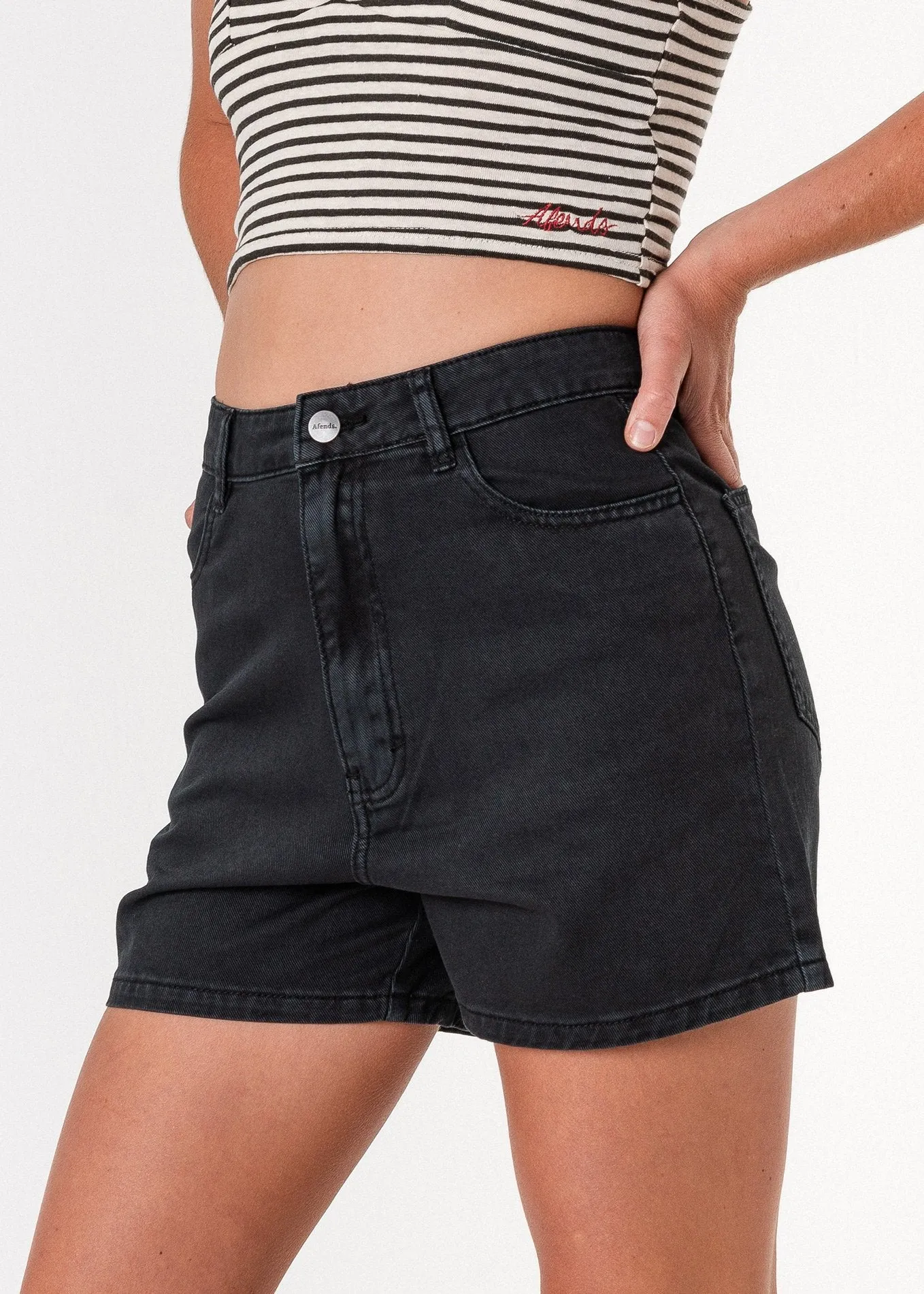 Afends Womens Seventy Threes - Denim Short