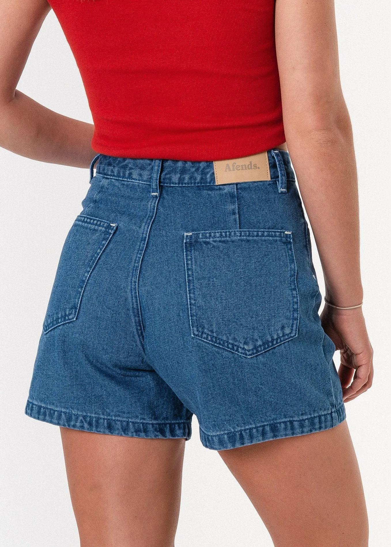 Afends Womens Seventy Threes - Denim Short
