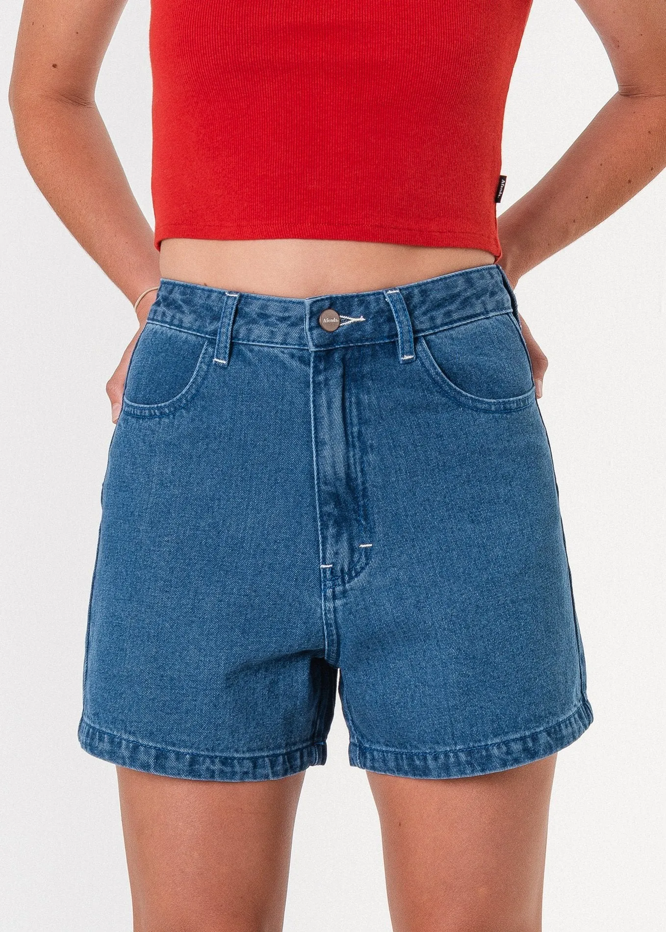 Afends Womens Seventy Threes - Denim Short