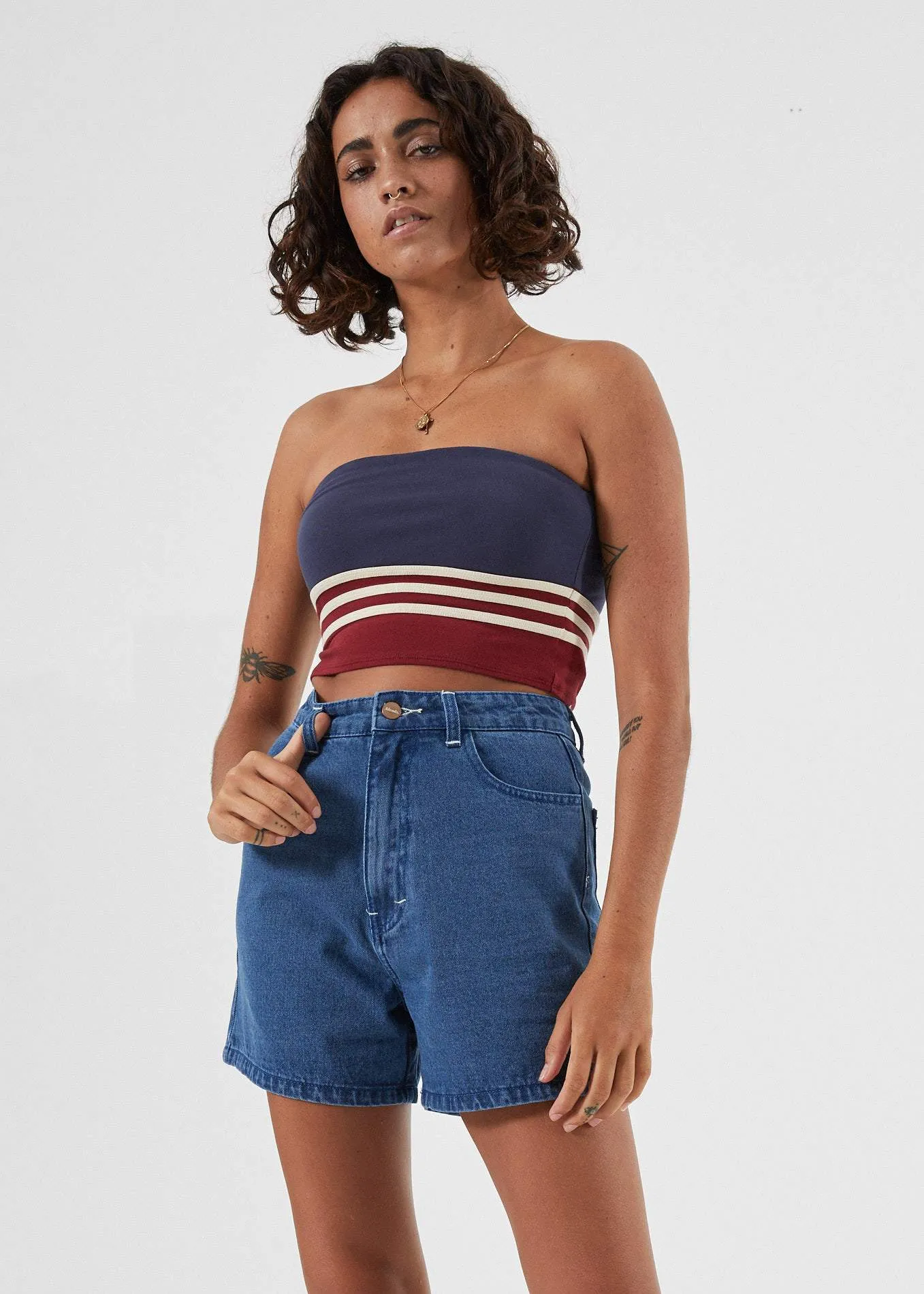 Afends Womens Seventy Threes - Denim Short