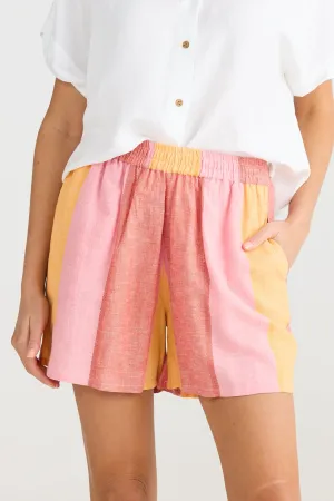 Capri Shorts in Lisbon Stripe