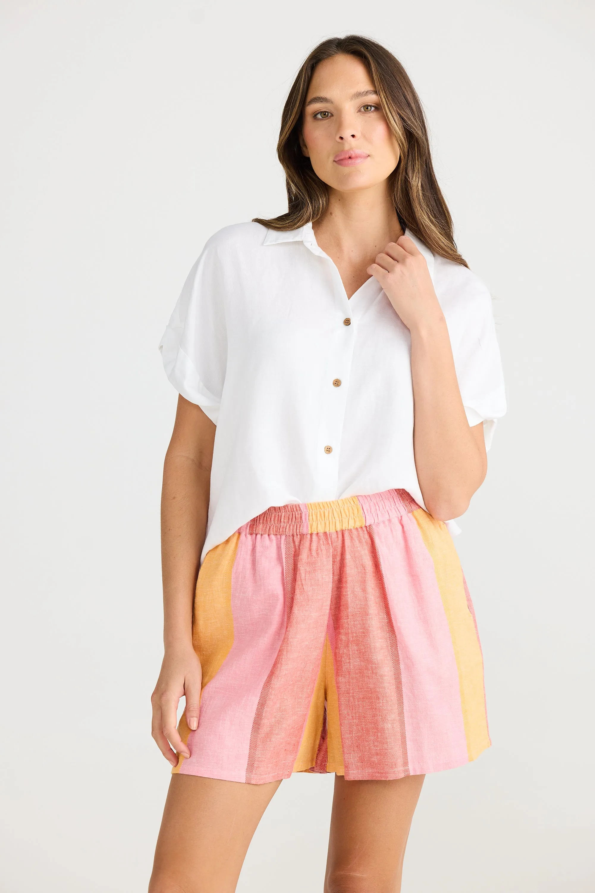 Capri Shorts in Lisbon Stripe
