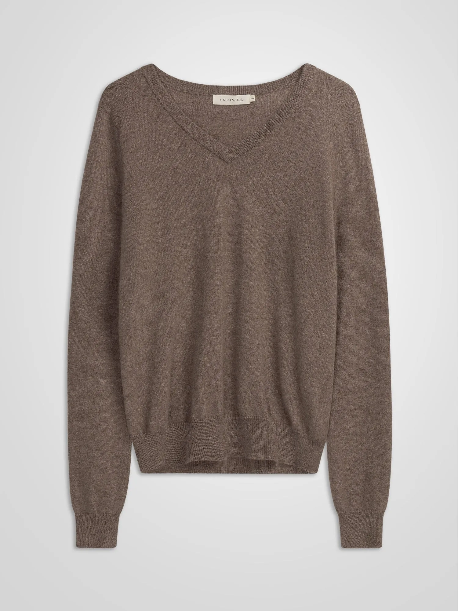 Cashmere sweater "Erle" - Dark Toast