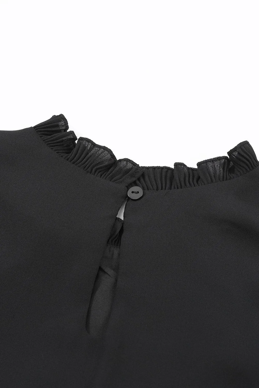 Casual Long Sleeve Ruffle Top