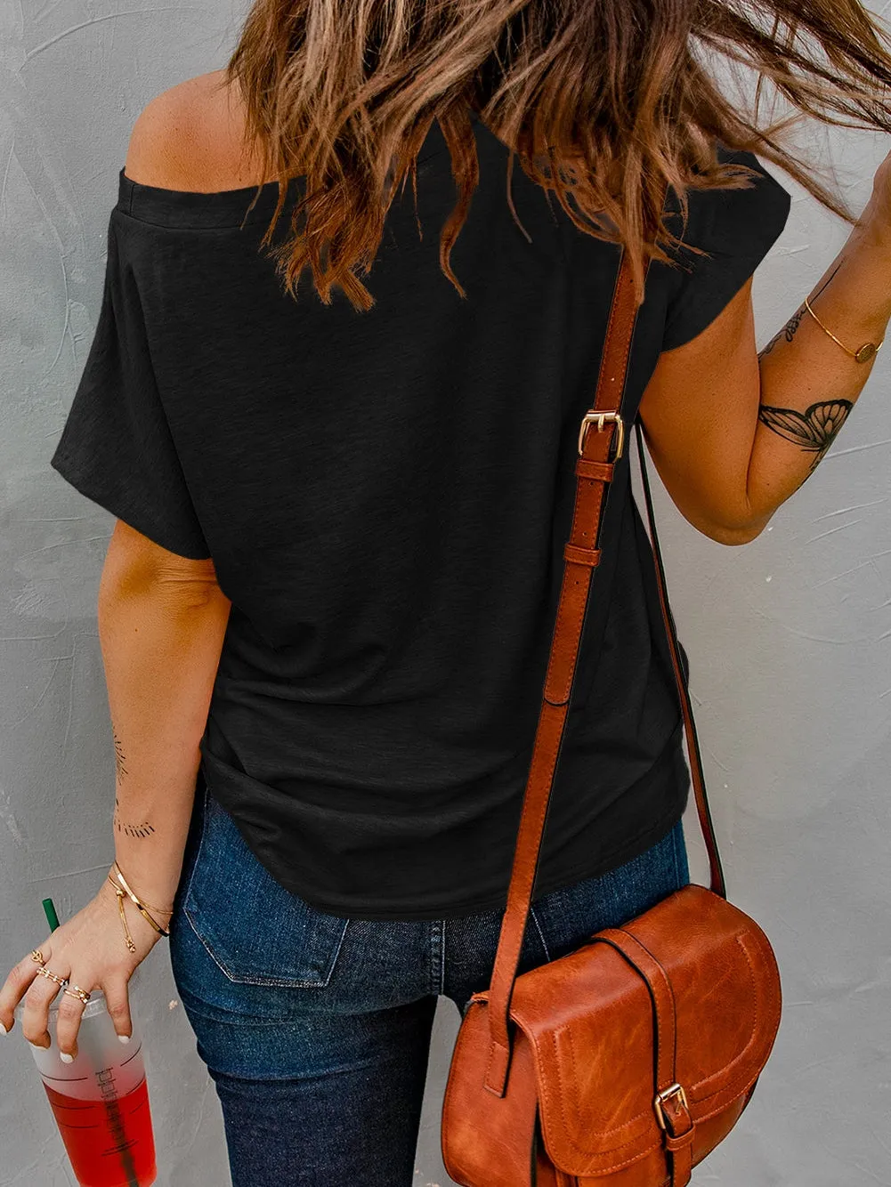 Casual One-Shoulder Top