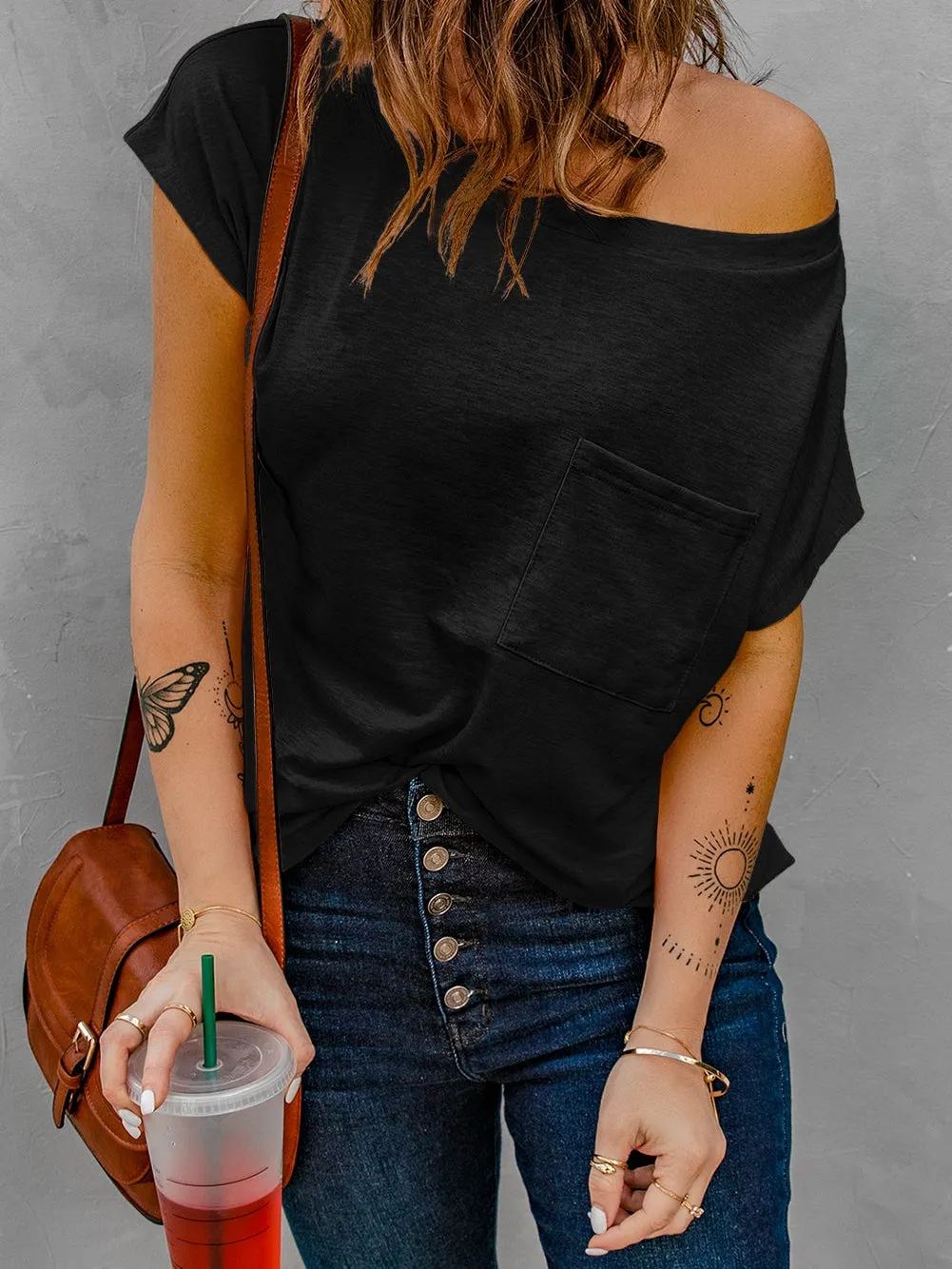 Casual One-Shoulder Top