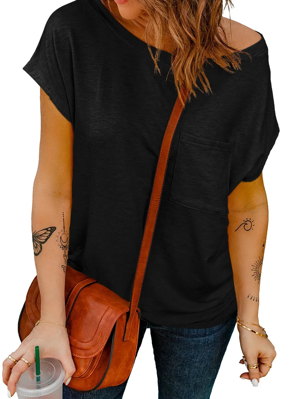 Casual One-Shoulder Top