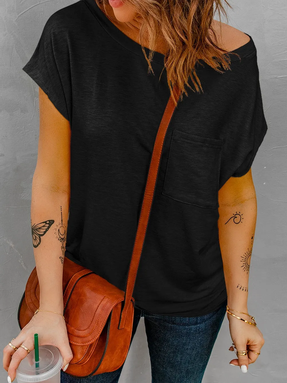 Casual One-Shoulder Top
