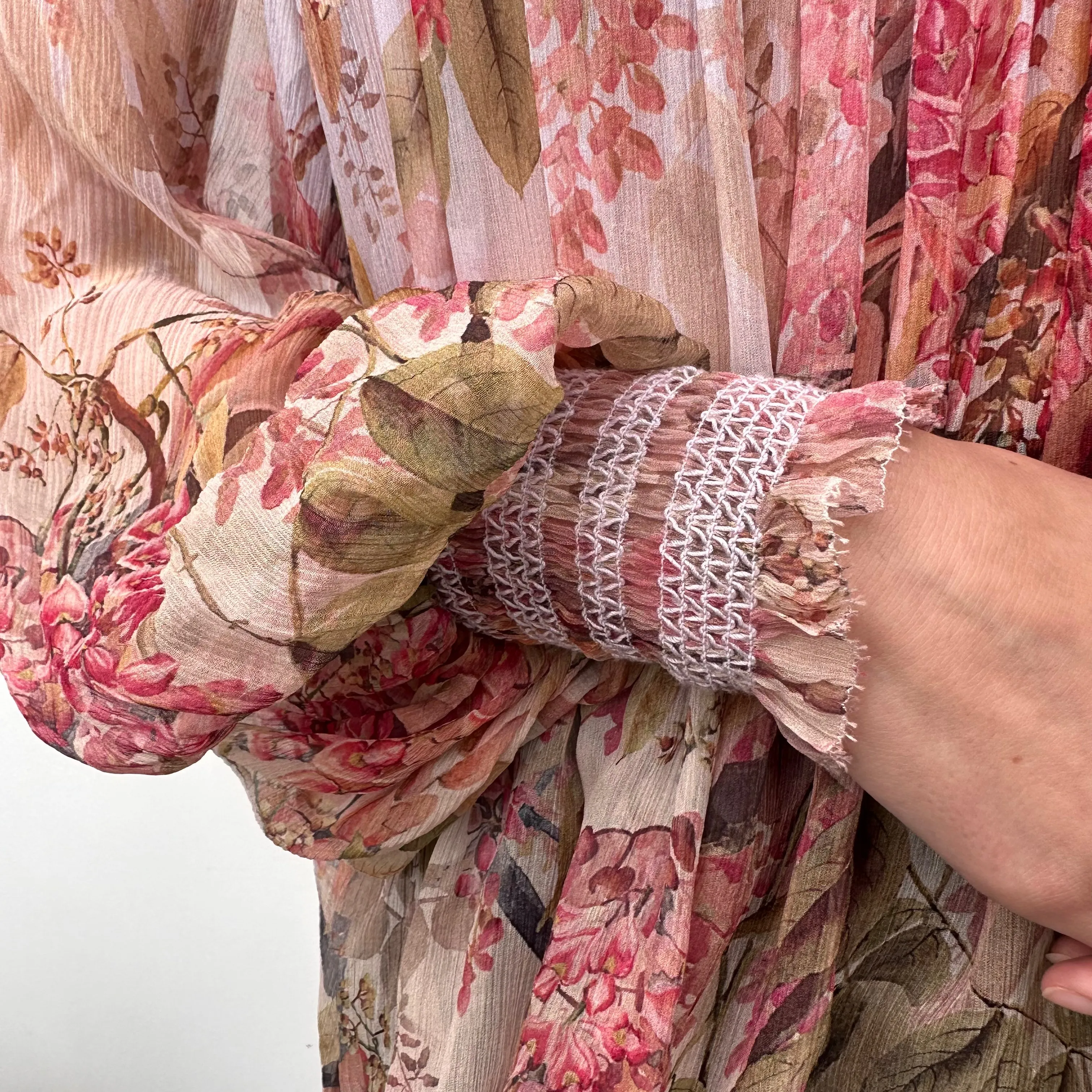 Floral Silk Blouse - S/M