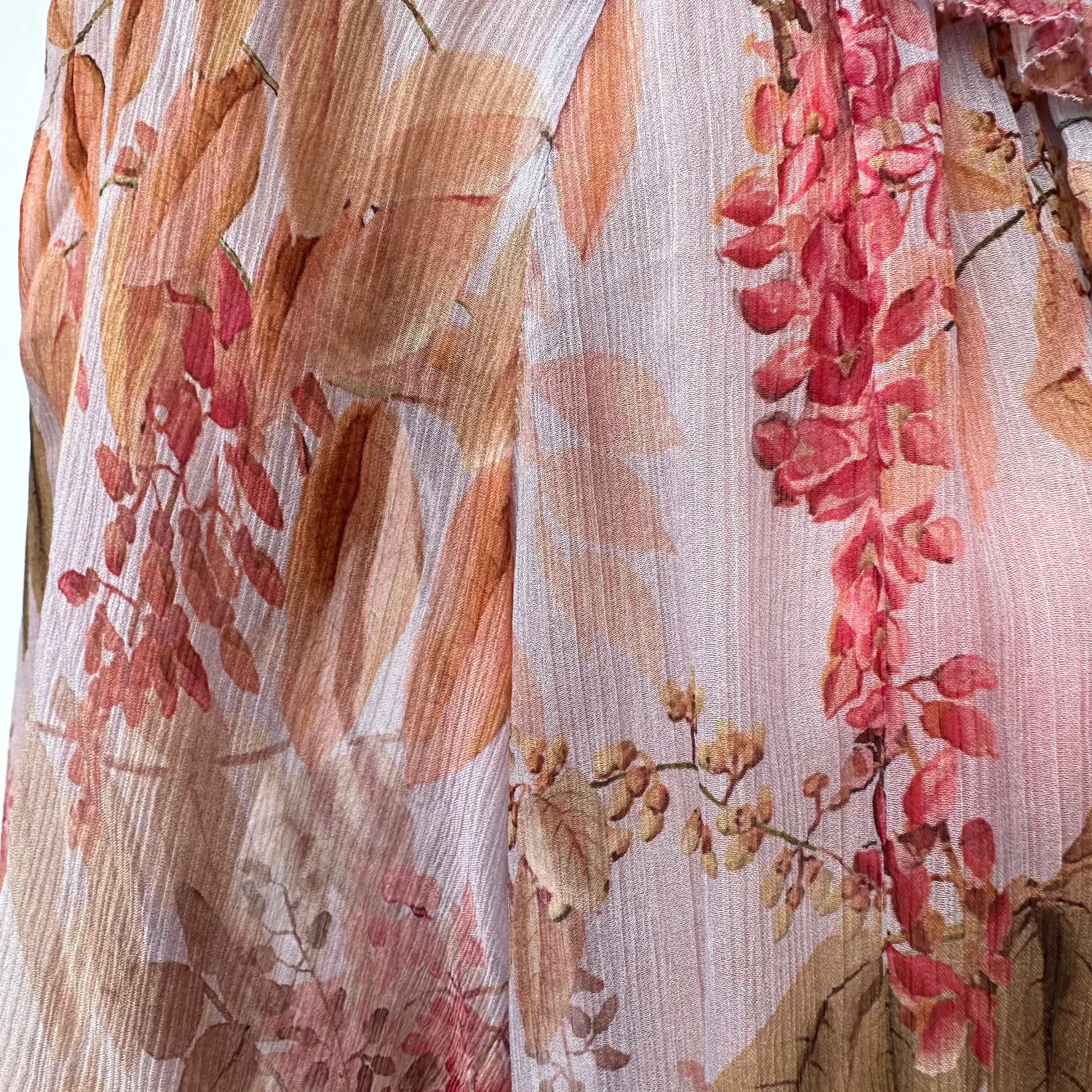 Floral Silk Blouse - S/M