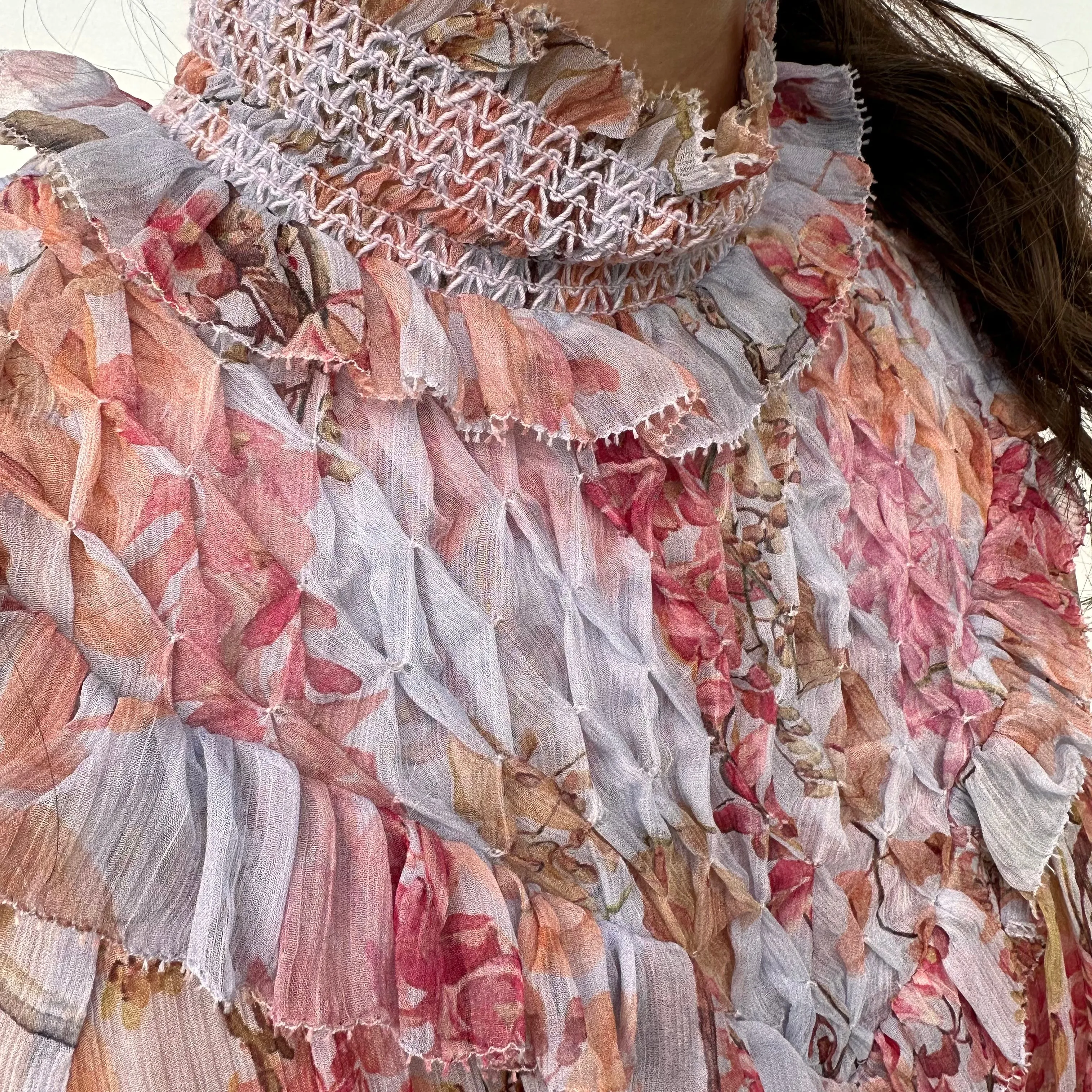 Floral Silk Blouse - S/M
