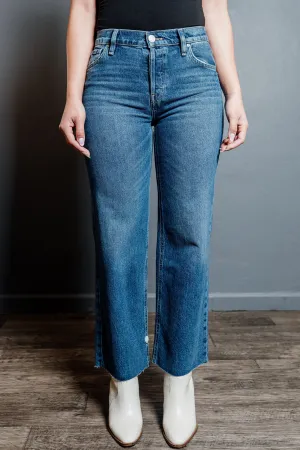 Frayed Hem High-Rise Rosie Wide Leg