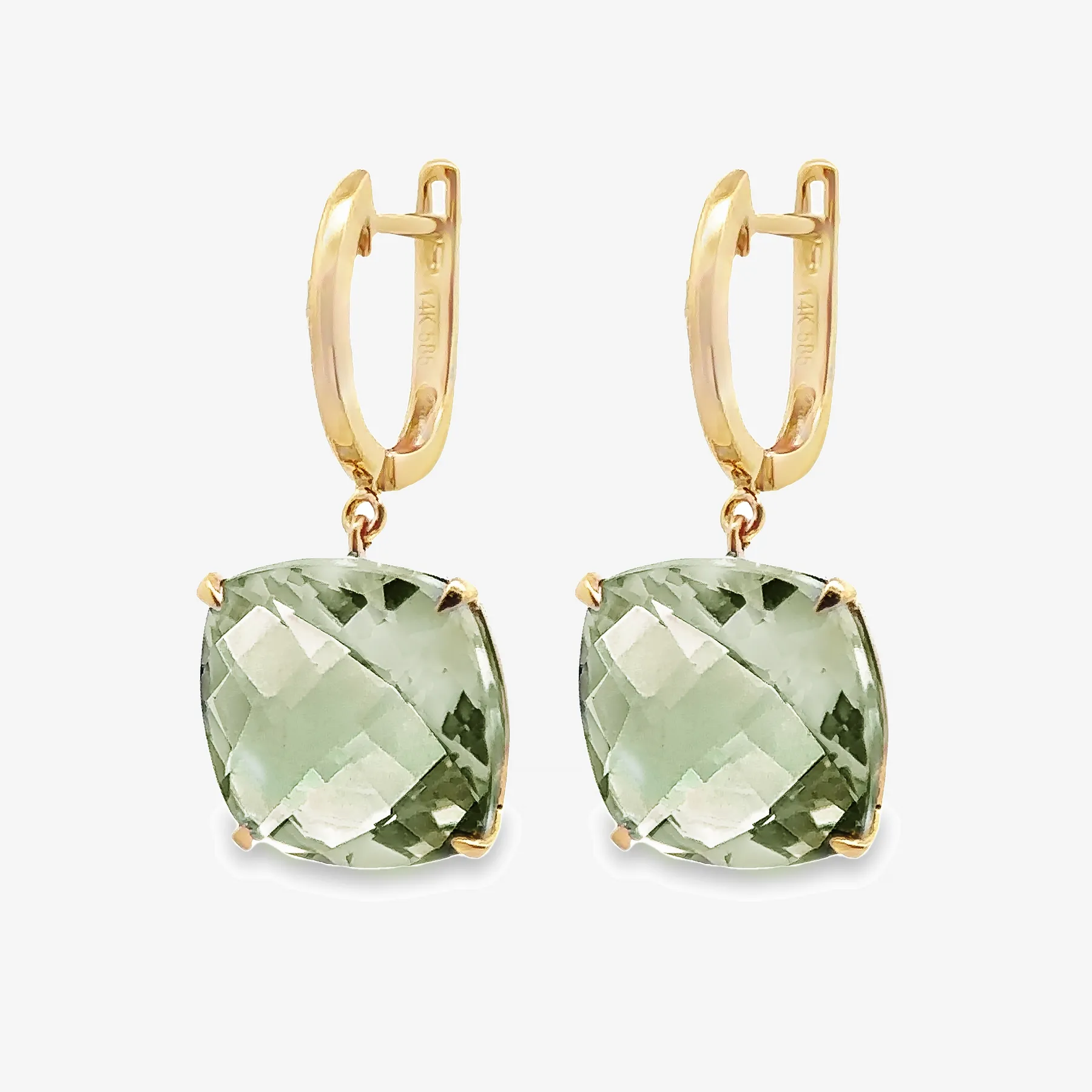 Green Amethyst Briolette Collection Earrings