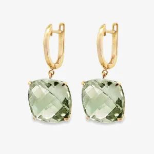 Green Amethyst Briolette Collection Earrings