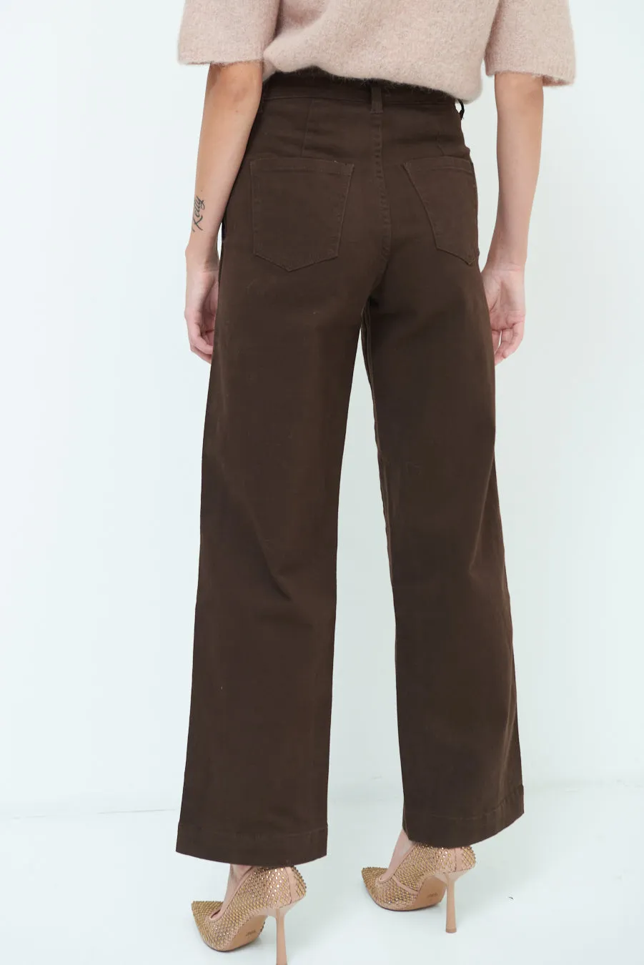 High-waisted wide-leg pants wholesale
