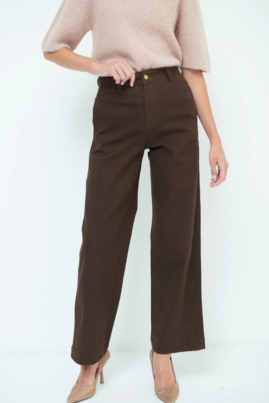 High-waisted wide-leg pants wholesale