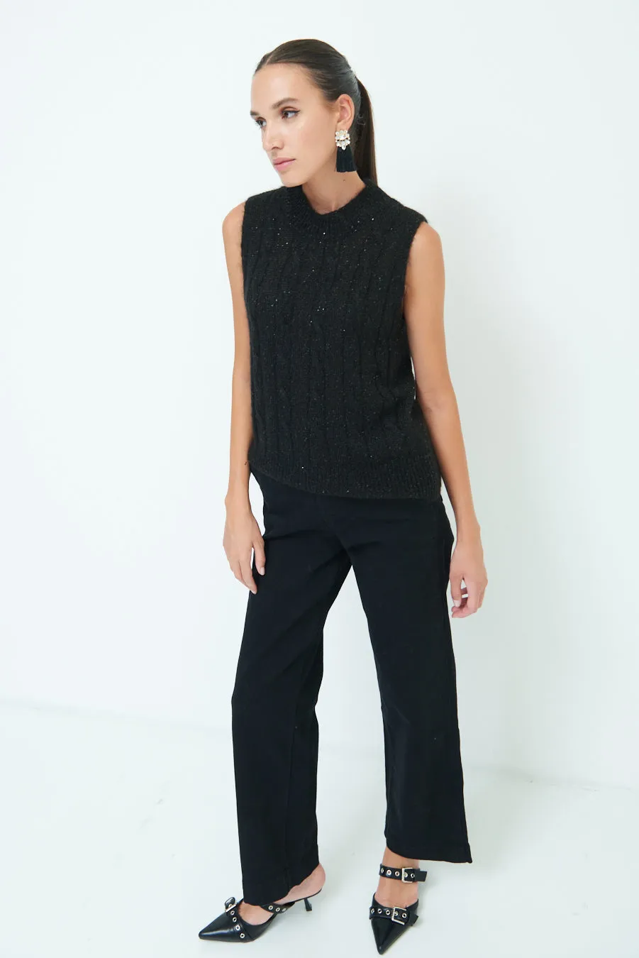 High-waisted wide-leg pants wholesale