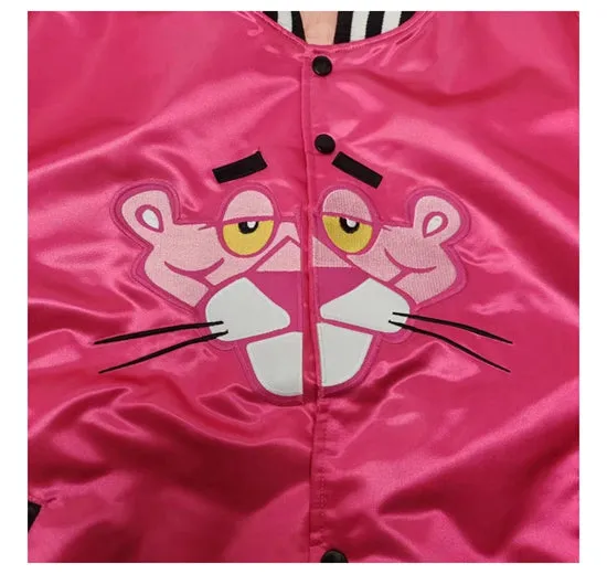 HOPO PINKA PANTHER CARTOON PRINT CASUAL BOMBER JACKET