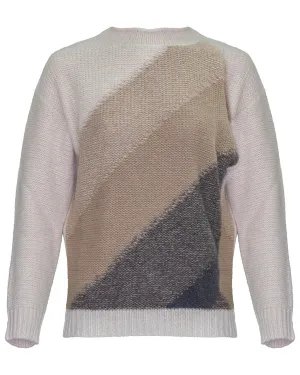 Oblique Color Block Pullover