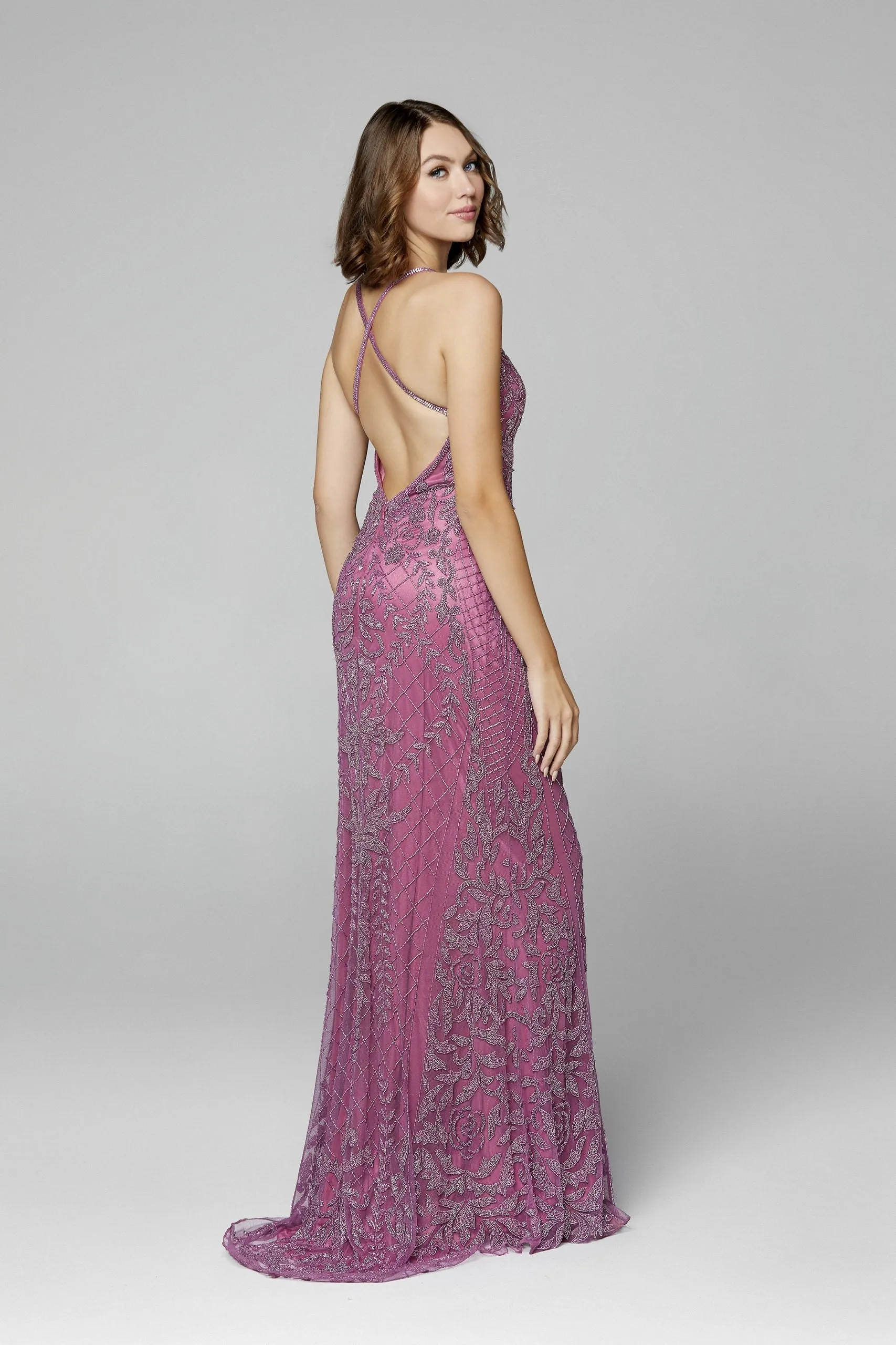 Primavera Couture 3428 Size 22 Yellow Embellished beaded v neckline prom dress Evening Gown