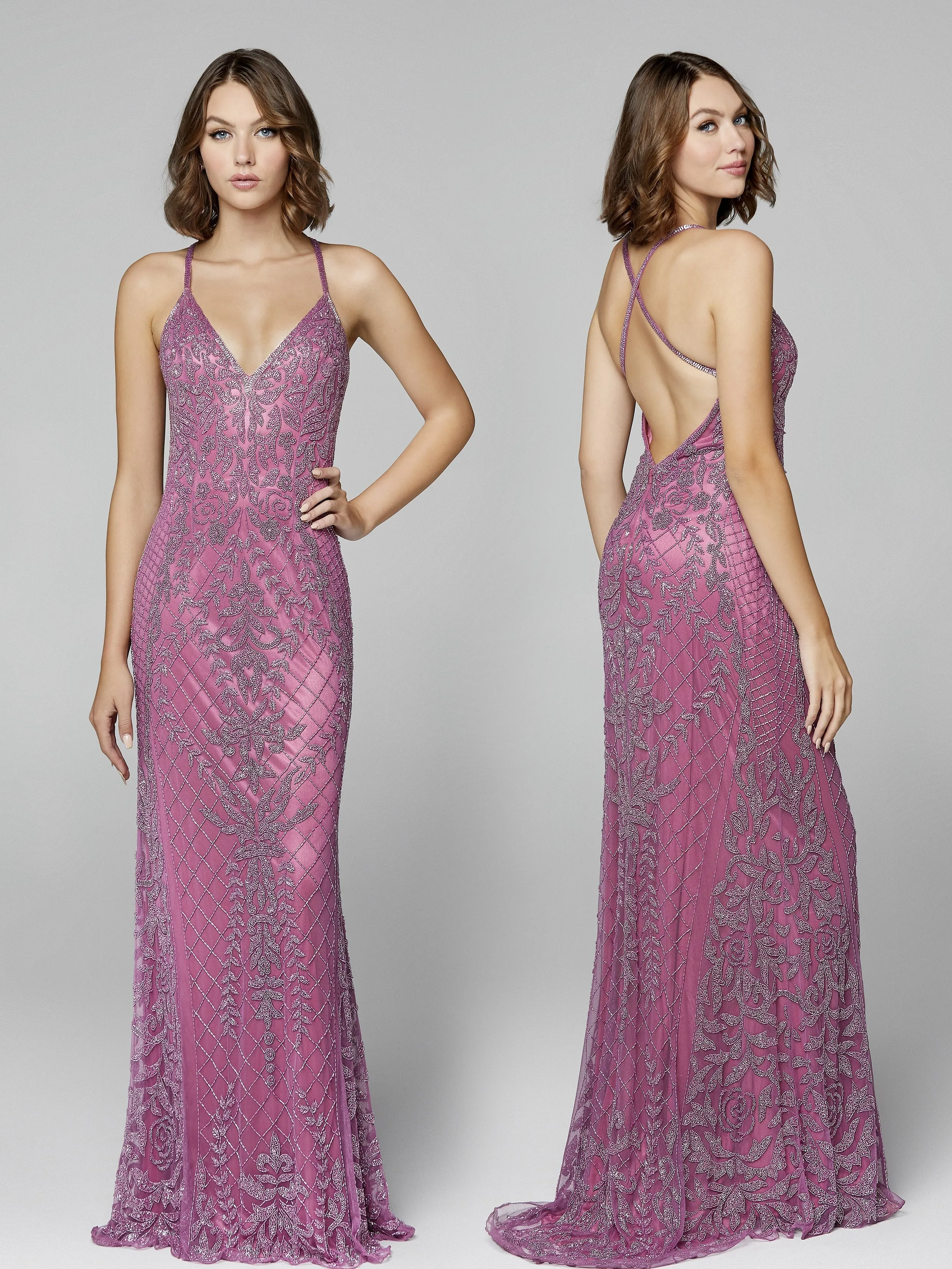 Primavera Couture 3428 Size 22 Yellow Embellished beaded v neckline prom dress Evening Gown