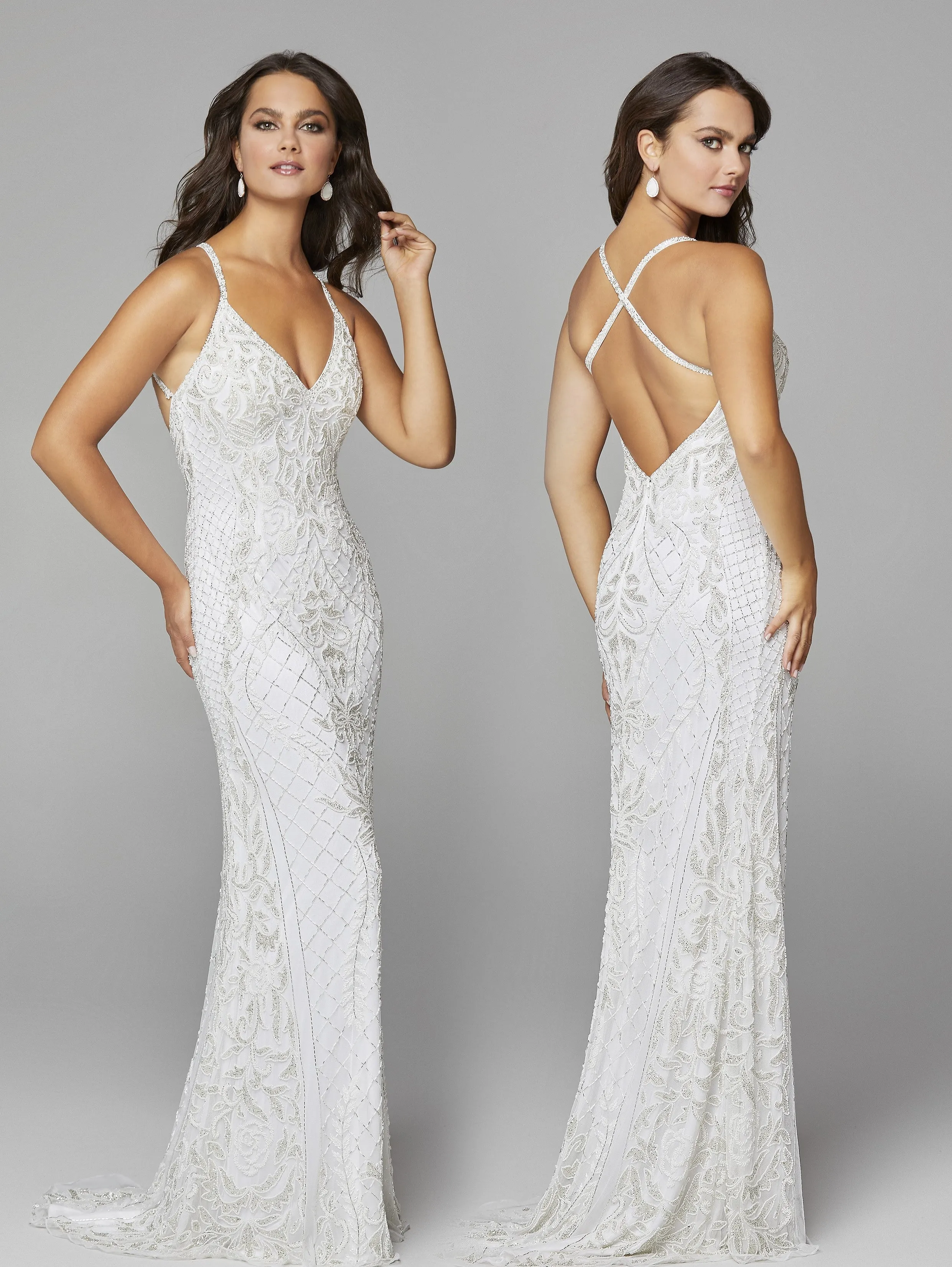 Primavera Couture 3428 Size 22 Yellow Embellished beaded v neckline prom dress Evening Gown