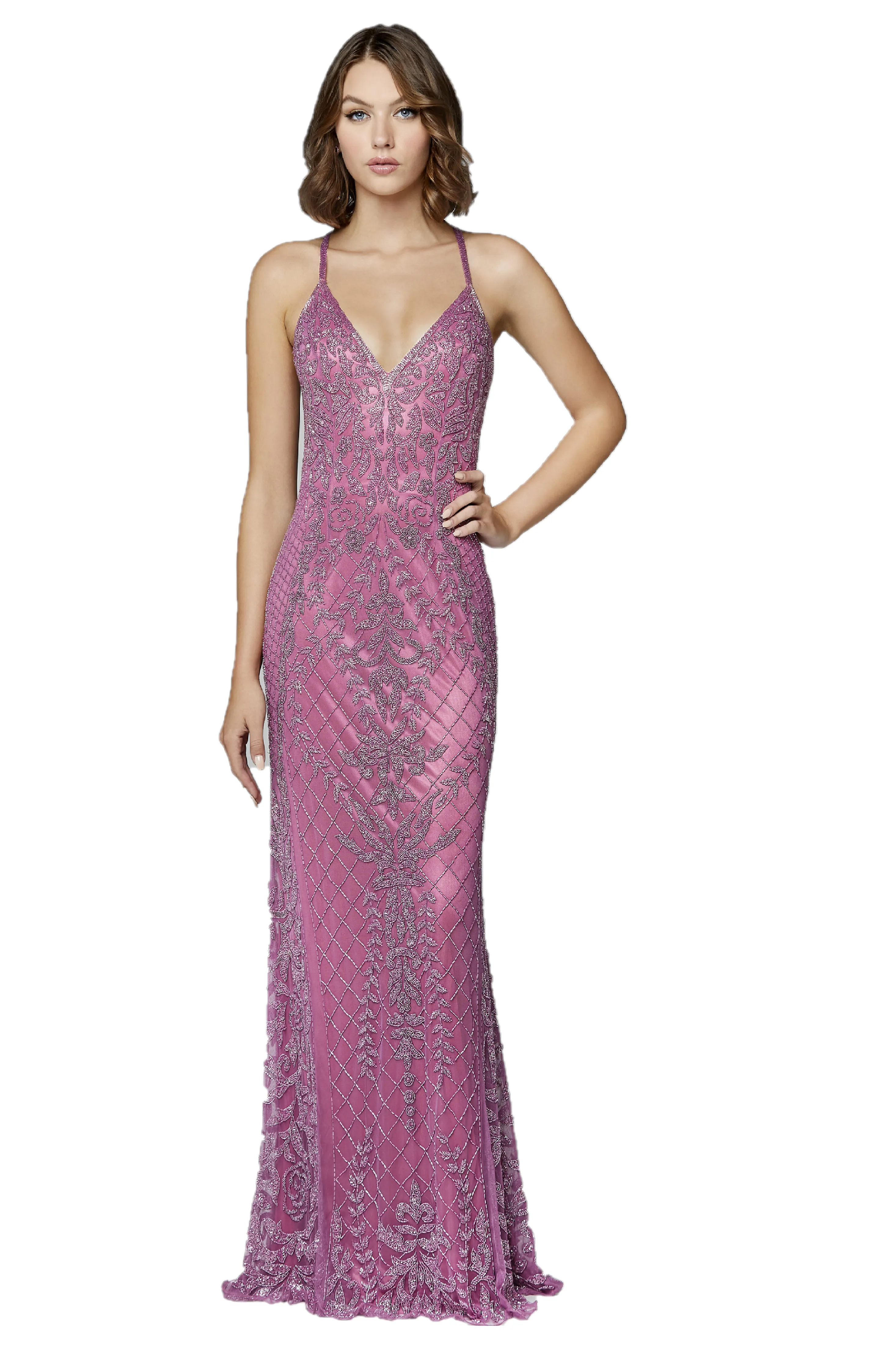 Primavera Couture 3428 Size 22 Yellow Embellished beaded v neckline prom dress Evening Gown