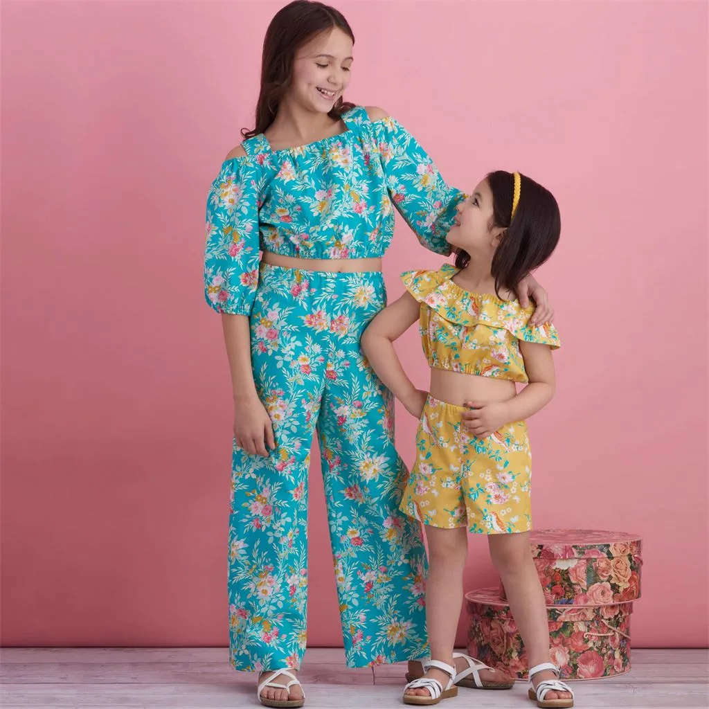 Simplicity Sewing Pattern S8936 Children's and Girl's Tops, Pants and Shorts