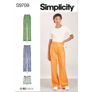 Simplicity Sewing Pattern S9709 Misses' Pants and Shorts