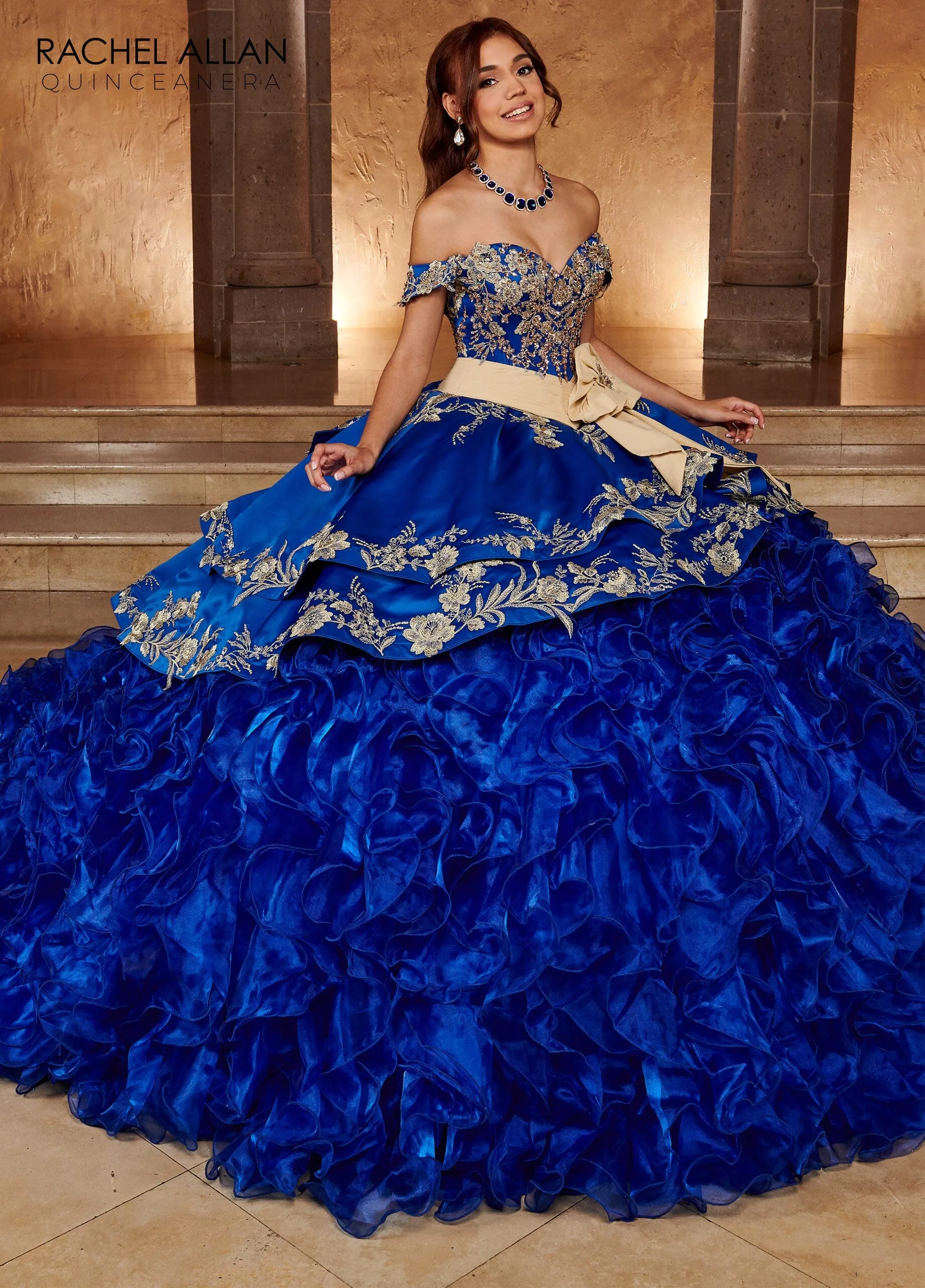 Sweetheart Ruffled Quinceanera Dress by Rachel Allan RQ3104
