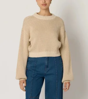 Sydney Sweater - Ivory & Oatmeal