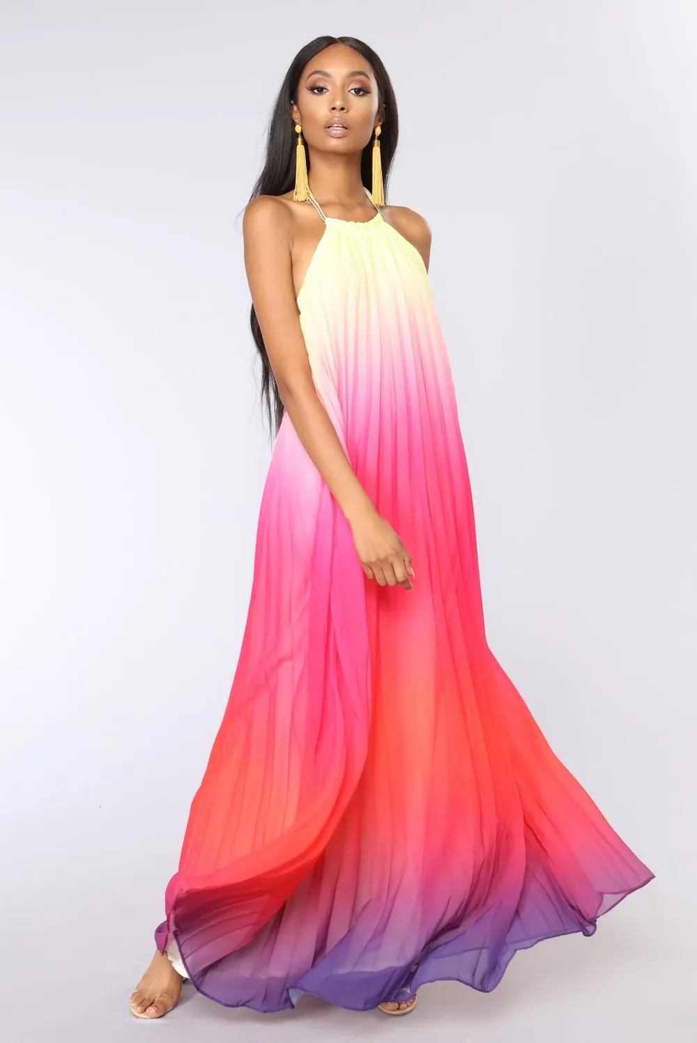 TastyHottie - Casual Sundress Summer Long Maxi Streetwear Ombre Dress