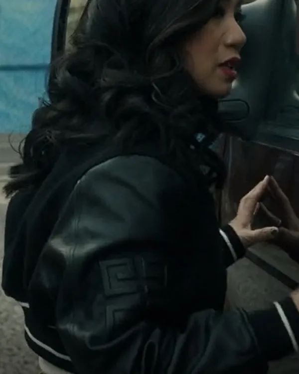 The Equalizer Melody Bayani Liza Lapira Black Bomber Jacket