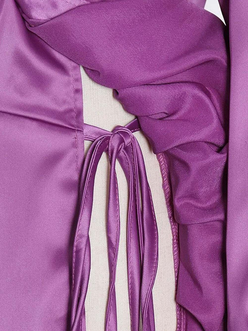 YVE Ruched Shirt Mini Dress